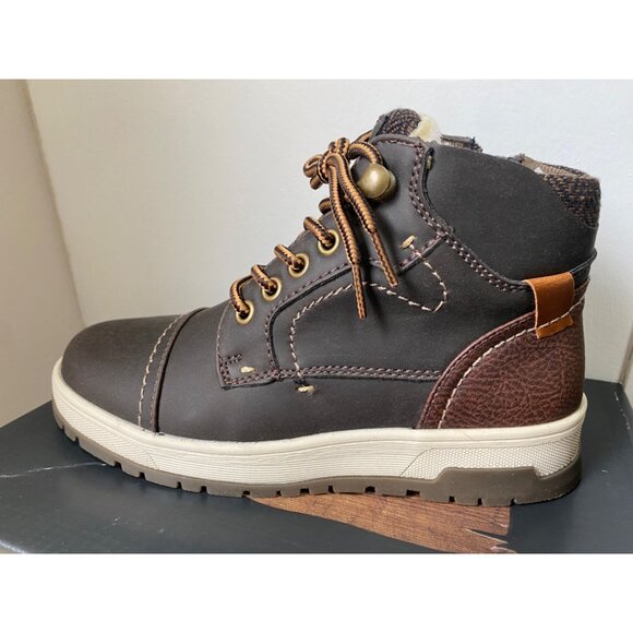 MOUNTAIN CREEK CASUAL FALL AND WINTER ANKLE BOOTS BOYS SIZE 3 BIG KIDS BROWN - Picture 5 of 9
